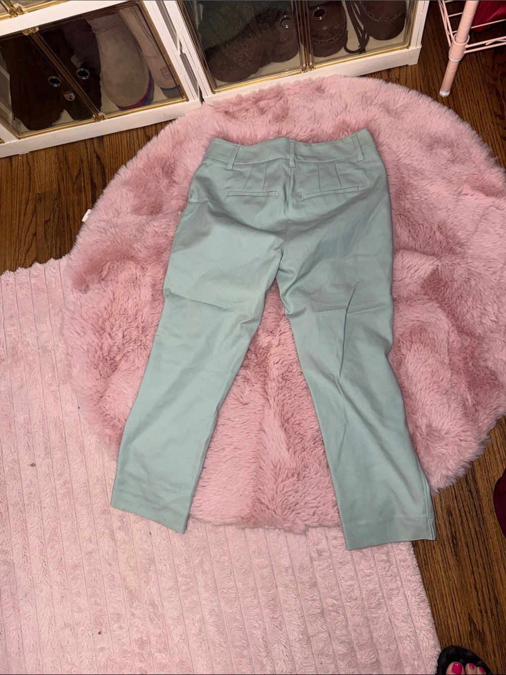 White House Black Market Mint Cropped Dress Pants - Picture 4 of 7